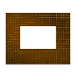 Anstract Gold Golden Grid Background Pattern Wallpaper White Tabletop Photo Frame 4 x6 