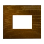 Anstract Gold Golden Grid Background Pattern Wallpaper White Wall Photo Frame 5  x 7 
