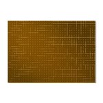 Anstract Gold Golden Grid Background Pattern Wallpaper Crystal Sticker (A4)
