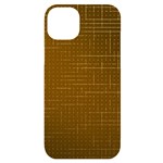 Anstract Gold Golden Grid Background Pattern Wallpaper iPhone 14 Plus Black UV Print Case
