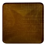 Anstract Gold Golden Grid Background Pattern Wallpaper Square Glass Fridge Magnet (4 pack)