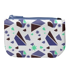Seamless Pattern Geometric Texture Large Coin Purse from UrbanLoad.com Front