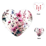Flora Floral Flower Petal Playing Cards Single Design (Heart)
