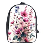 Flora Floral Flower Petal School Bag (Large)