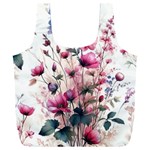 Flora Floral Flower Petal Full Print Recycle Bag (XXL)