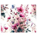 Flora Floral Flower Petal Premium Plush Fleece Blanket (Medium)