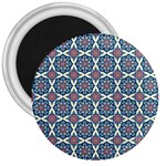 Abstract Mandala Seamless Background Texture 3  Magnets