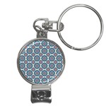 Abstract Mandala Seamless Background Texture Nail Clippers Key Chain
