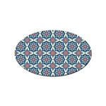 Abstract Mandala Seamless Background Texture Sticker (Oval)
