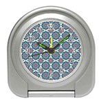 Abstract Mandala Seamless Background Texture Travel Alarm Clock