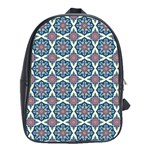 Abstract Mandala Seamless Background Texture School Bag (Large)