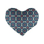 Abstract Mandala Seamless Background Texture Standard 16  Premium Heart Shape Cushions