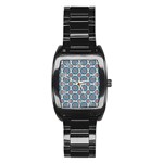 Abstract Mandala Seamless Background Texture Stainless Steel Barrel Watch