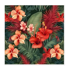 Tropical Flower Bloom Duvet Cover Double Side (Queen Size) from UrbanLoad.com Front