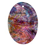 Spring waves Oval Ornament (Two Sides)