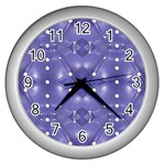 Couch material photo manipulation collage pattern Wall Clock (Silver)