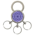 Couch material photo manipulation collage pattern 3-Ring Key Chain