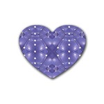 Couch material photo manipulation collage pattern Rubber Coaster (Heart)