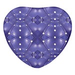 Couch material photo manipulation collage pattern Heart Glass Fridge Magnet (4 pack)