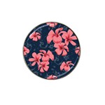 5902244 Pink Blue Illustrated Pattern Flowers Square Pillow Hat Clip Ball Marker (4 pack)