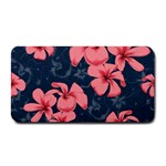 5902244 Pink Blue Illustrated Pattern Flowers Square Pillow Medium Bar Mat