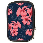 5902244 Pink Blue Illustrated Pattern Flowers Square Pillow Compact Camera Leather Case