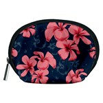 5902244 Pink Blue Illustrated Pattern Flowers Square Pillow Accessory Pouch (Medium)