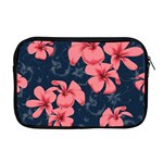 5902244 Pink Blue Illustrated Pattern Flowers Square Pillow Apple MacBook Pro 17  Zipper Case