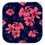 5902244 Pink Blue Illustrated Pattern Flowers Square Pillow Stacked food storage container