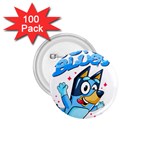 super bluey 1.75  Buttons (100 pack) 