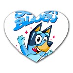 super bluey Heart Mousepad