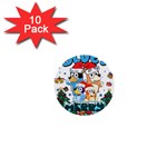 Bluey birthday 1  Mini Buttons (10 pack) 