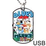 Bluey birthday Dog Tag USB Flash (One Side)