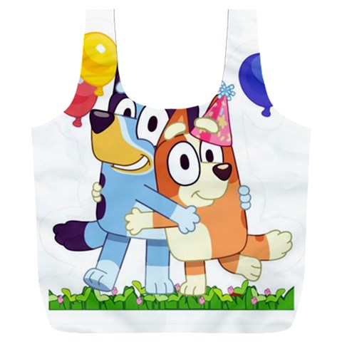 Bluey birthday Full Print Recycle Bag (XXXL) from UrbanLoad.com Front