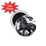 Steampunk Horse  1.75  Magnets (100 pack) 