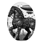 Steampunk Horse  Oval Ornament (Two Sides)