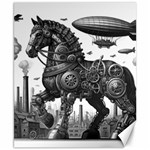 Steampunk Horse  Canvas 8  x 10 
