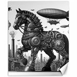 Steampunk Horse  Canvas 11  x 14 