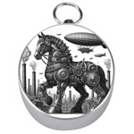 Steampunk Horse  Silver Compasses