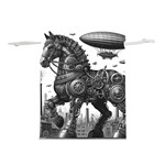 Steampunk Horse  Lightweight Drawstring Pouch (L)