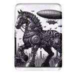 Steampunk Horse  Rectangular Glass Fridge Magnet (4 pack)