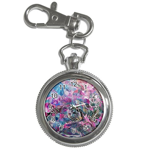 Pink Swirls Flow Key Chain Watches from UrbanLoad.com Front