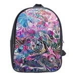Pink Swirls Flow School Bag (XL)