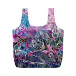 Pink Swirls Flow Full Print Recycle Bag (M)