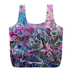 Pink Swirls Flow Full Print Recycle Bag (L)