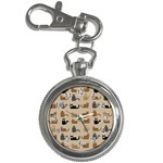Cat Pattern Texture Animal Key Chain Watches