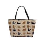 Cat Pattern Texture Animal Classic Shoulder Handbag