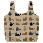 Cat Pattern Texture Animal Full Print Recycle Bag (XXXL)