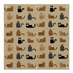 Cat Pattern Texture Animal Banner and Sign 4  x 4 