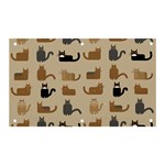 Cat Pattern Texture Animal Banner and Sign 5  x 3 